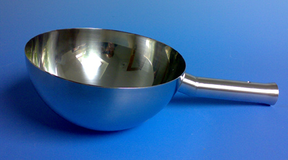 Ciotola in rete, semisfera schapf, con manico 160 cm