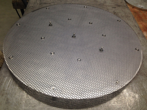 Fondo del colador d=65cm acero inoxidable 1.4301