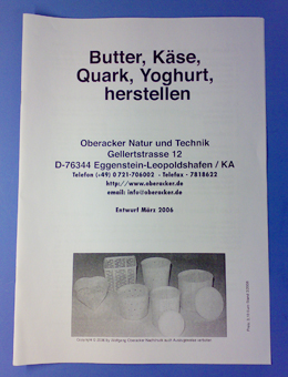 Käsereianleitung, Entwurf