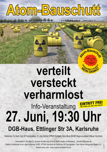 Atom-Bauschutt – verteilt, versteckt, verharmlost