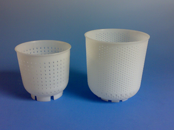 Hard cheese mold without lid, with round base, d=153, h=164mm, 1